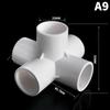 Heavy Duty PVC Pipe Coupler 20/25/32/40/50mm 3/4/5/6 Way 3D Connectors for Agricultural Irrigation DIY Pipe Rack Plumbing Repairs