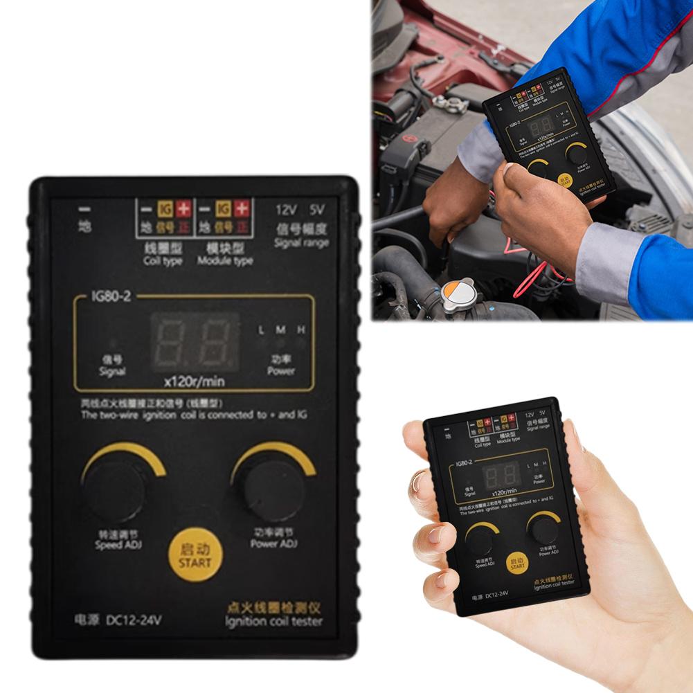 IG80 Automobile Ignition Coil Detector Vehicle Car Engine Ignition Coil Tester Car Repair Maintenance Tool