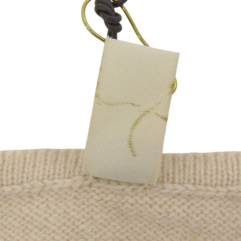 TOYOBOSHI Cashmere100 Women's V-Neck Knit Top, Light Beige, 1 (Product Code: 08IT-BC0001) Tops 1 Light beigeUsed