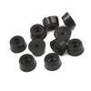 10pcs Anti Slip Furniture Legs Feet Black Speaker Cabinet Bed Table Box Conical Rubber Shock Pad Floor Protector Furniture Parts