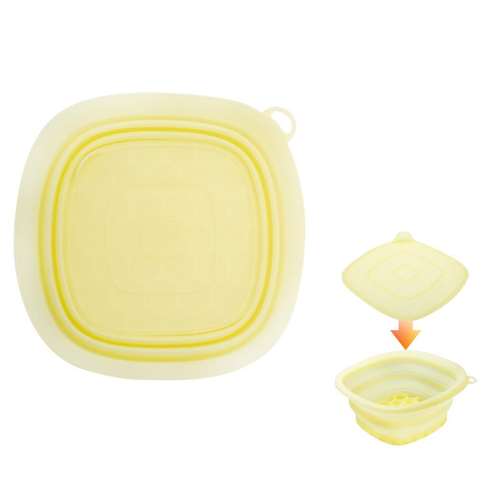 Built-in Ice Tray Portable Ice Basin Foldable Skincare Washbasin Face Dipping Bowl  for Women Girls