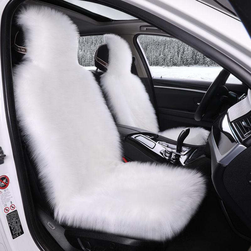 Dicker Plüsch Universal Autositzbezug - Rutschfest & Gemütlich für Herbst und Winter