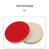 Red Flocked Self-Adhesive Wool Polishing Disc for Stainless Steel, Mirror, Jade, and Glass Surfaces