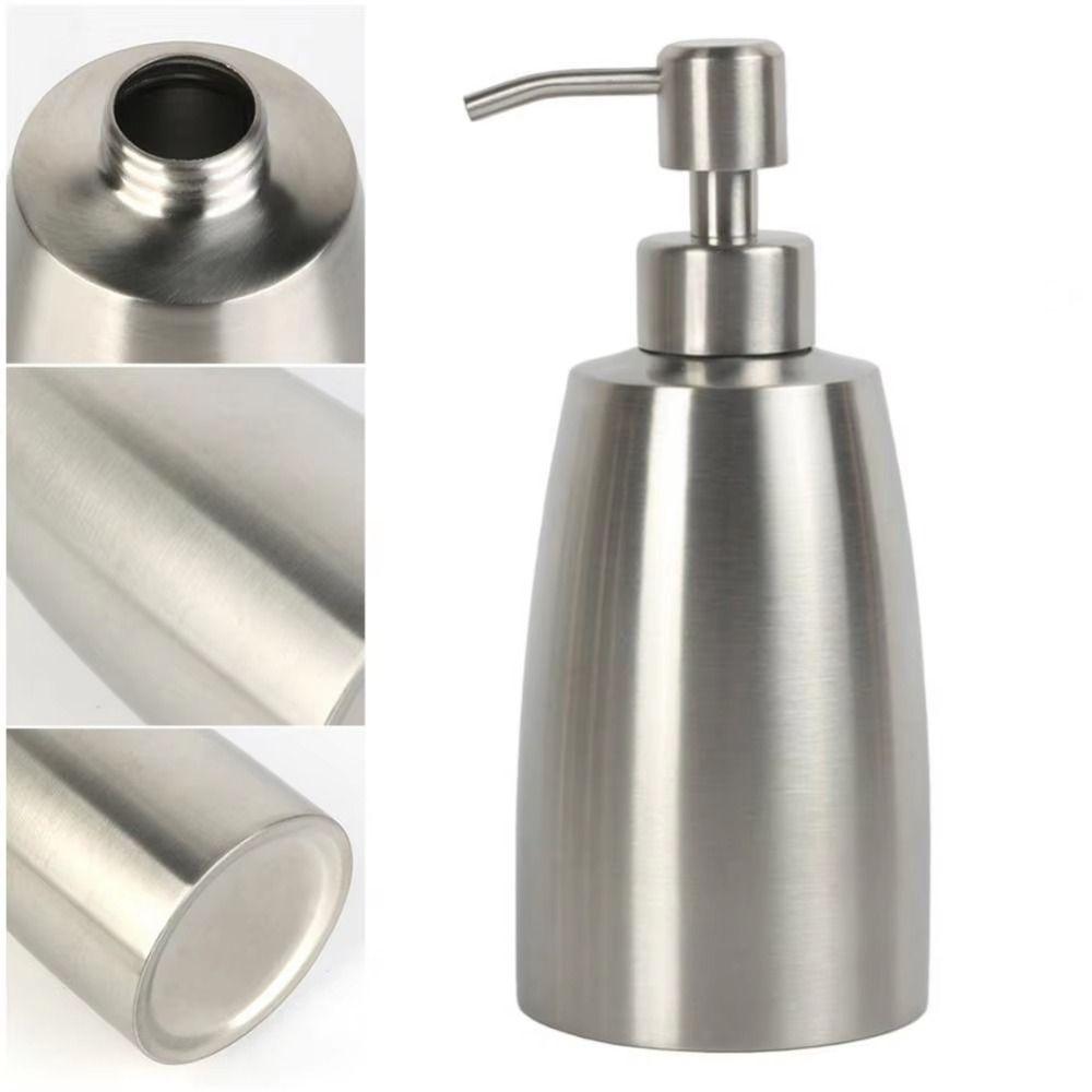 Silver Liquid Lotion Storage Bottles 500ml Shower Gel Bottles  Household