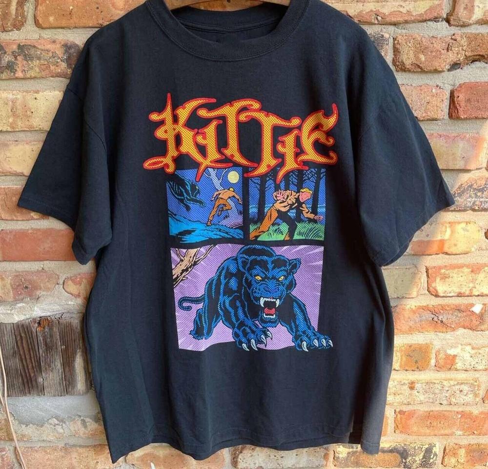 2002 KITTIE BAND RUN LIKE HELL Shirt Short Sleeve Black Unisex Unisex T-Shirt XXXXL