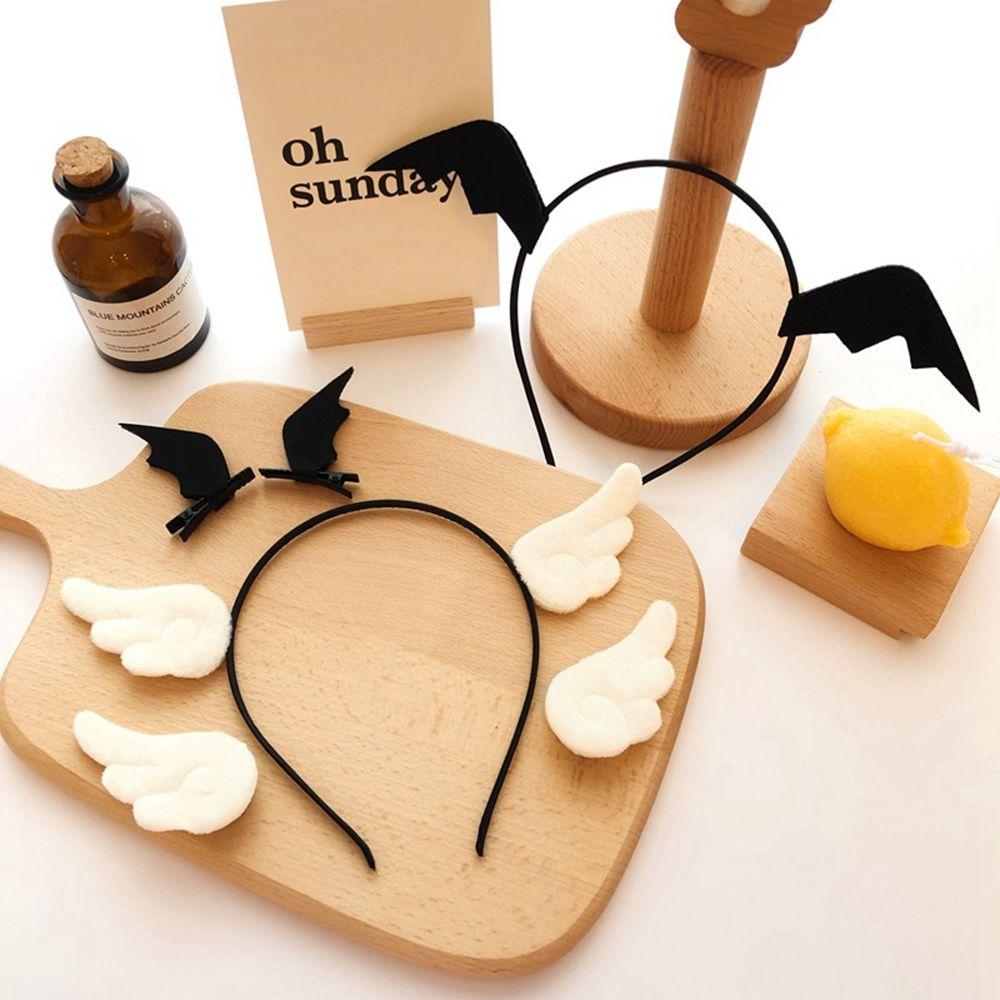 Party Decor Non-slip Cloth Devil Wing Halloween Hairbands Women Hair Hoop Halloween Headband Spider