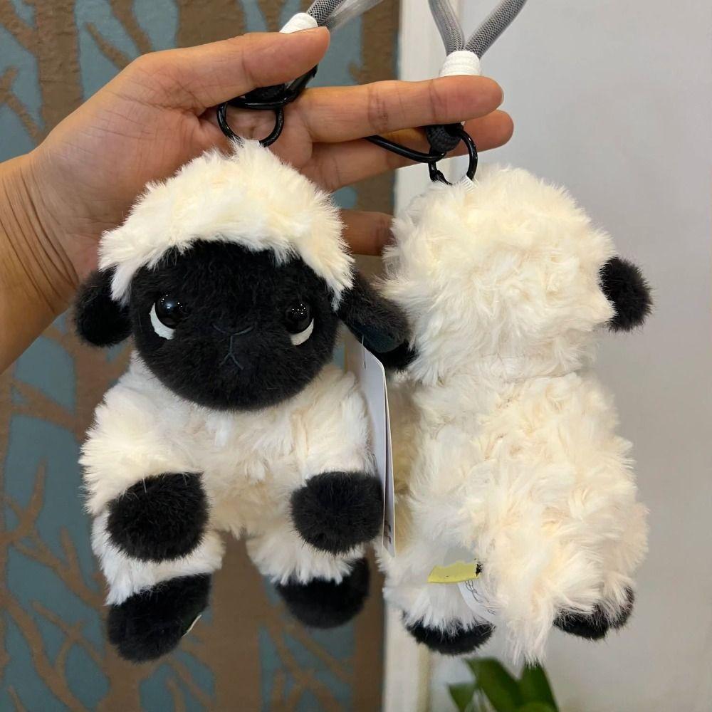 Black Face Valais Blacknose Sheep Doll Stuffed Animal Lamb Plushie Sheep Plush Keychain Kids Toy