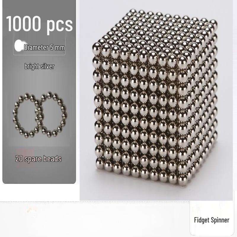 5 mm Magnetiske Byggeperler Sett