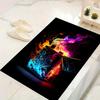1pc Burning lighter Design Area Rug - Soft, Anti-Slip, and Durable Gaming Room Decor for Bedroom