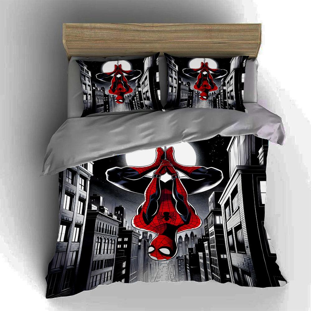 Superhero, Cityscape, Bold. Bedding Duvet Cover Sets Duvet Covers Pillowcases Gifts (1 * Duvet Cover 2 * Pillowcases, Without Duvet Insert)