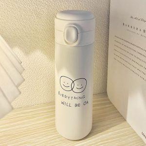 320/420ml Male and Female New Stainless Steel Insulated Bottle Portable, Lightweight, Sealed Coffee and Milk Water Cup