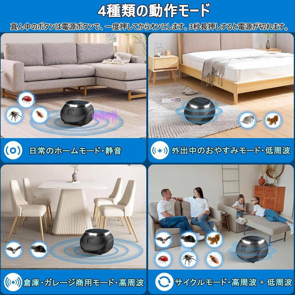 Smalife Ultrasonic Mouse Repellent Industry New Powerful Pest Control Repels Electromagnetic Transmission with No Blind Effective Coverage of 230