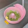 2 In 1 Snail Drain Automatic Cleaning Basket Fruit Plate Filter Household Food Grade Fruit Washing Kitchens Accessories