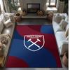 Tappeto in Velluto di Cristallo con Stampa del West Ham United Football, Comodo Assorbente d'Acqua Antiscivolo Tappeto per Pavimenti Interni