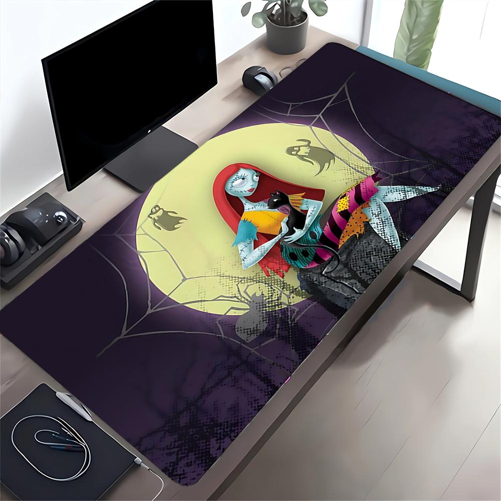 Nightmare Before Christmas Large Gaming Mouse Pad Nonslip Rubber Base Waterproof Desk Mat For Office Pc Laptop