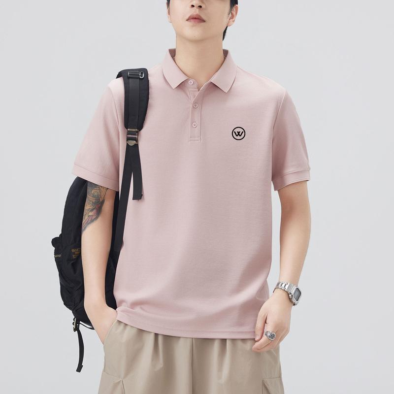 Summer Thin Three-dimensional Silicone Printed Short-sleeved POLO Shirt Men's T-shirt Top