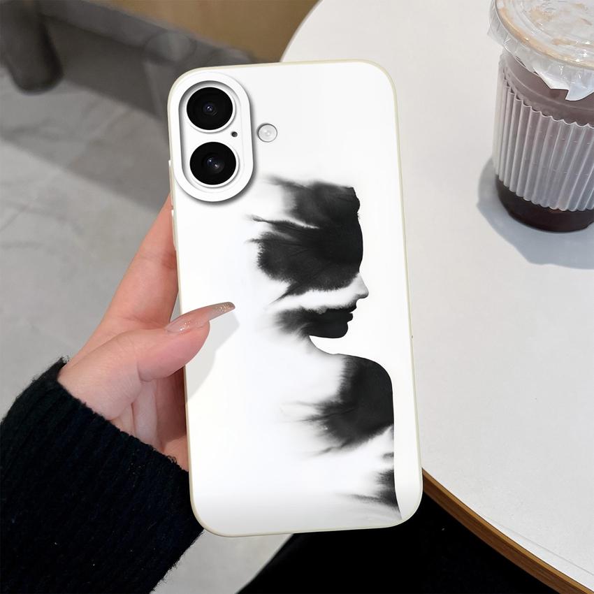 Suitable For iPhone 17 Air Pro Max Phone Case Cute Face Mask Dog Pattern Screen Protector Fashion Shell For iPhone Shockproof Silicone Soft Back Cover