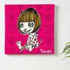 Pop Punk Art Panel 57cm X 57cm L Size Made In Japan Poster Stylish Interior Makeover Living Room Interior Pink Illustration Character Fabric Panel