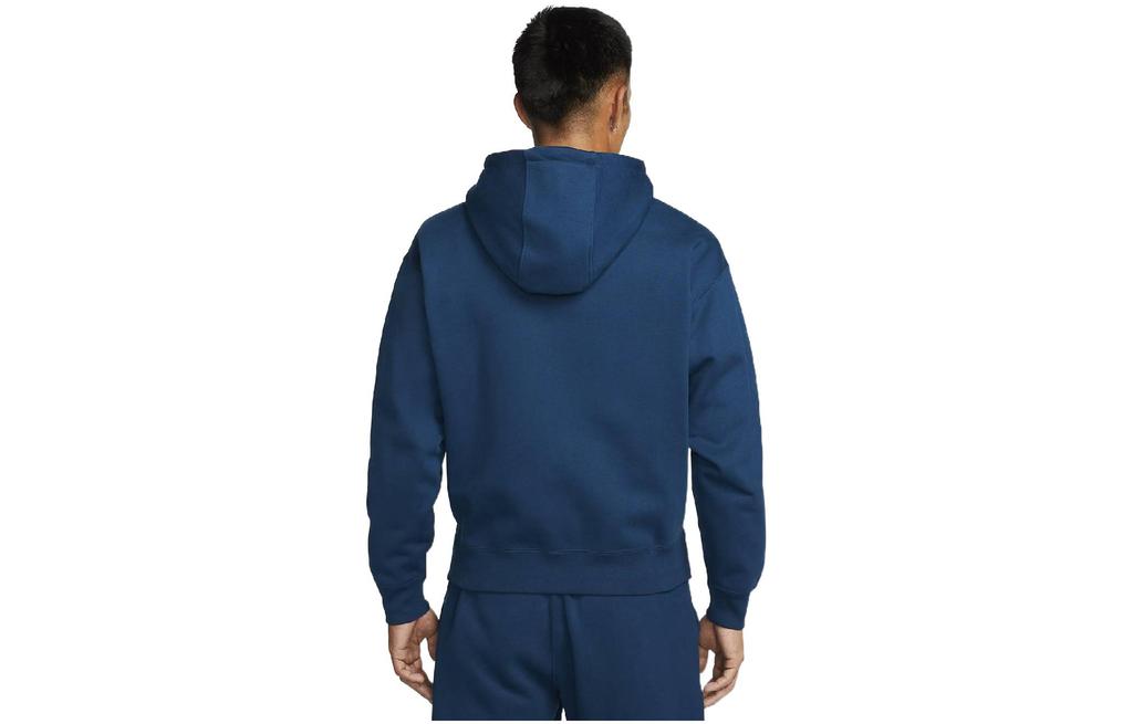 Nike Sweatshirts Unisex Blue Hooded Moderate Regular DA0316-460