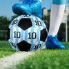 1 pz Pallone da Calcio Lionel Messi Taglia 5 Pallone da Calcetto Indoor Moda Colorato Gioco in Giardino - Ottimo Regalo per Appassionati di Sport HE40