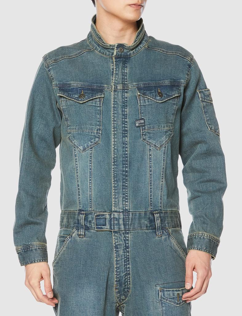 Denim Size Vintage 3L [Eyes Frontier] Men's Overalls, 17, Blue,