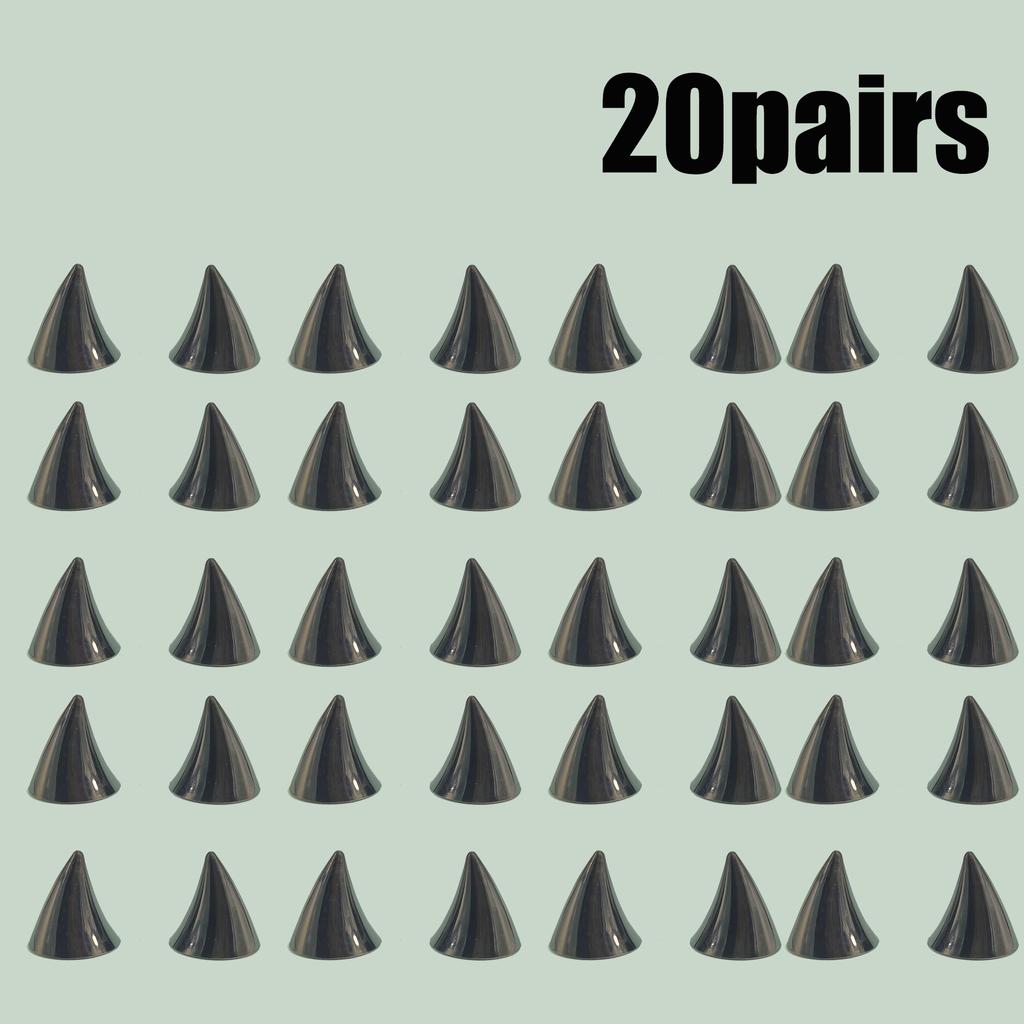 20 Pairs of E-bike Helmets Suction Cup Decoration Motorbike Helmets Male and Female Models Devil Horns Decoration