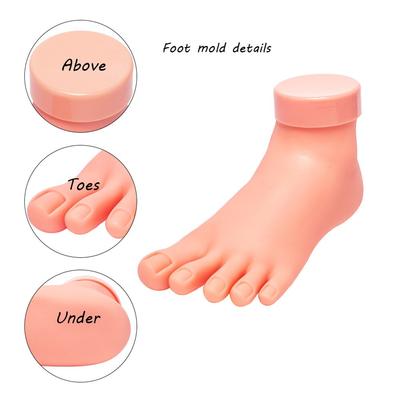 Stopa do ćwiczeń paznokci Elastyczna Ruchoma Silikonowa Proteza Miękkie Sztuczne Dłonie do Treningu Artystycznego Paznokci Prezentacja Narzędzie do Manicure