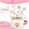 16-Piece Wooden Makeup Toy Set, Pretend PlayKit for Toddlers & Little Girls 3+, Fake Makeup&Beauty Salon Toys, Birthday Gifts