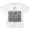 Radiohead Fitter Happier Mens T Shirt Music Classic Concert Rock Band Tee White