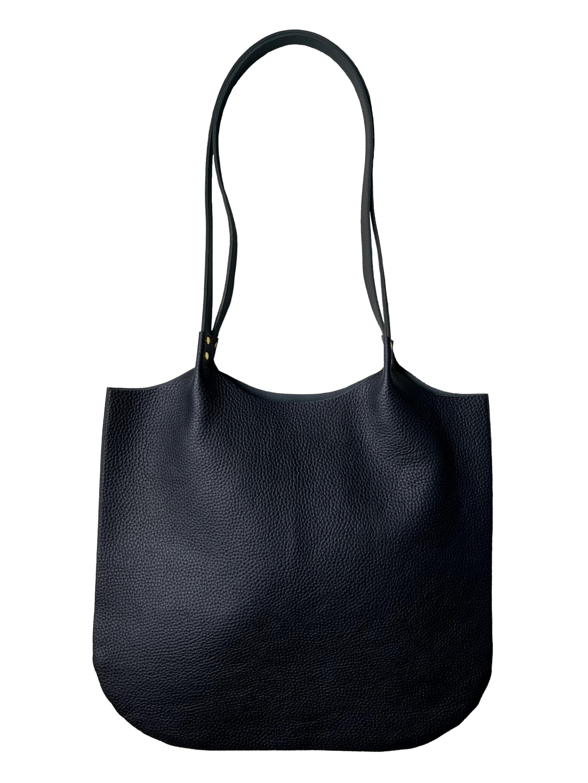 

Кожаная мастерская Futuro Натуральная кожа Кожа коровьей шкуры Сумка-тоут для женщин Carma 3 цвета Легкая Вместительная формата А4 Тонкая Для работы Школы Бизнеса чёрный