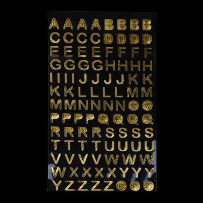 / 9 NUMBERS Stickers, Gold Decorative Stickers