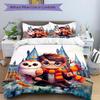 3pcs Harry Potter with Hedwig Quilt Set Cartoon Themed Bed Quilt Set Lovely Character Bedroom Decor Bed Quilt Set Four Seasons (1 Cover + 2Pillow