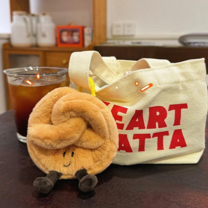 Fun Alkaline Water Bread Doll Burrito Pizza Doll Girl Pericarp Bag Small Pendant Baking Bread Doll Gift