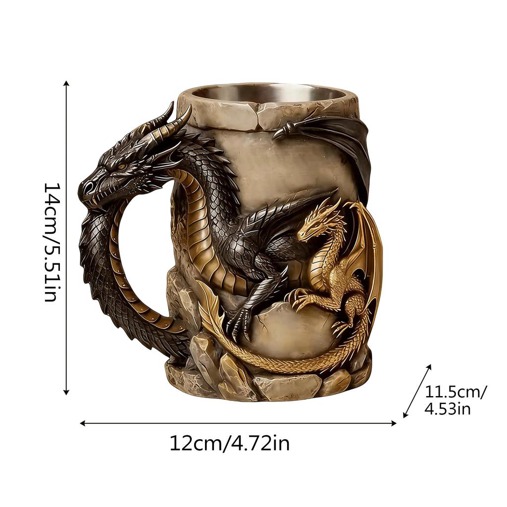 2026 New, Dragons Beer Tankard Drink Cup, Coffee Mug, Bar Party Drinkware Decors, Gothic Day Gift For Dragons Lovers