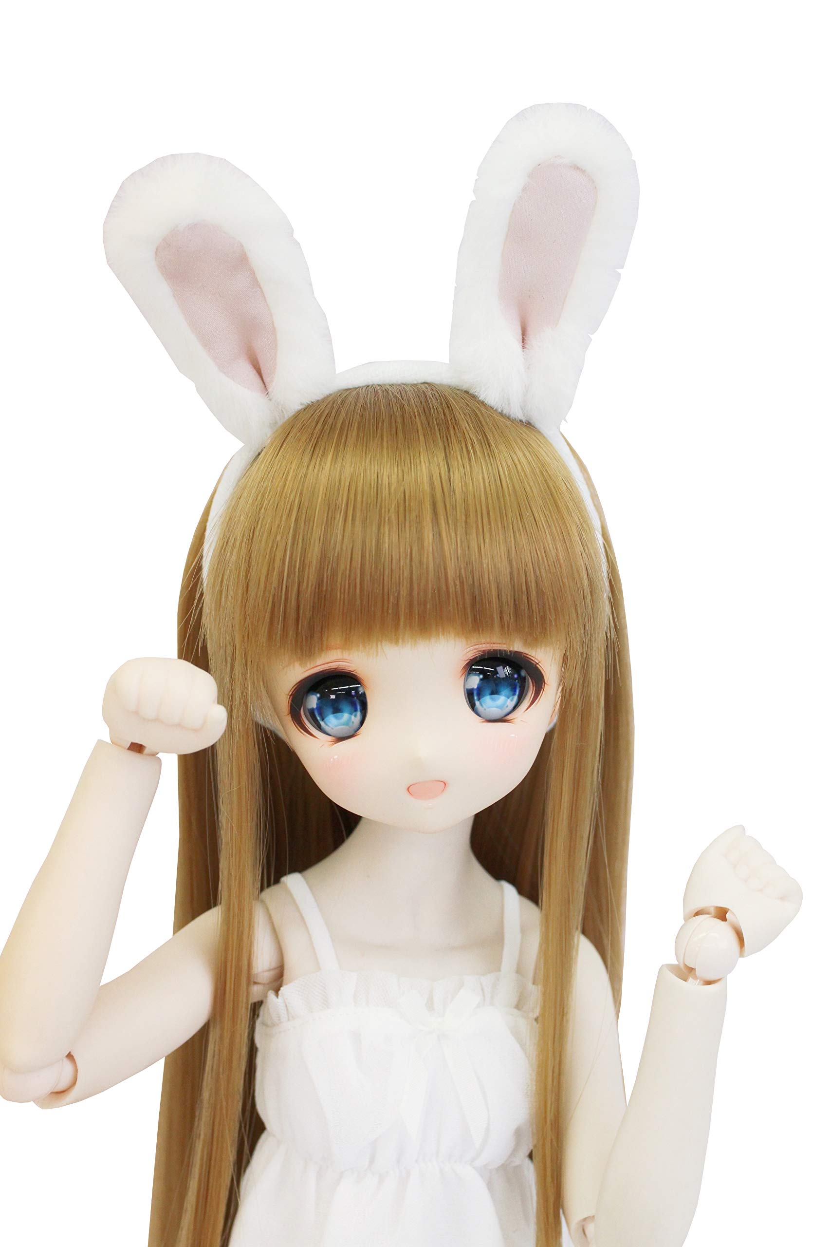 

Petite Marie DD MDD Compatible Faux Fur Fluffy Bunny Ear 60cm 40cm BJD Doll Clothes 1/3 (DDH-01-10) Headband, White, 9-10 Inch, Doll, Doll, [No. 0101] белый