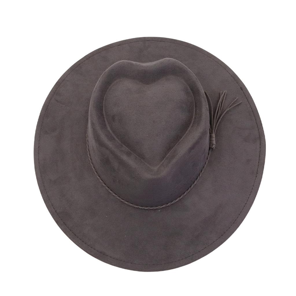 Colorful Suede 9.5cm Wide brimmed Women's Hat Men's Church Jazz Hat Fedoras Cowboy Hat Panama Hat