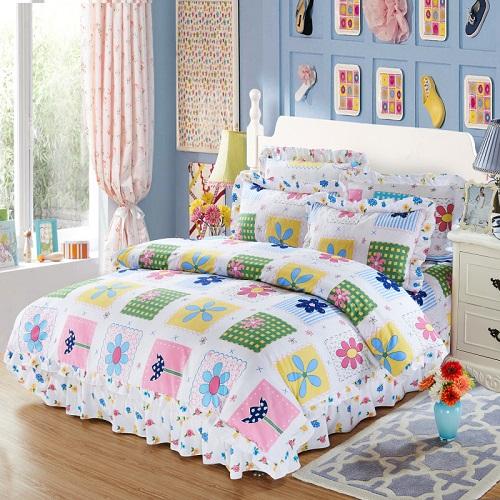 100% Cotton Soft Bedclothes Queen King Size Bedding Sets Quilted Thick Bed Spread Duvet Cover Bed Sheet Set Pillowcase 4/6Pcs
