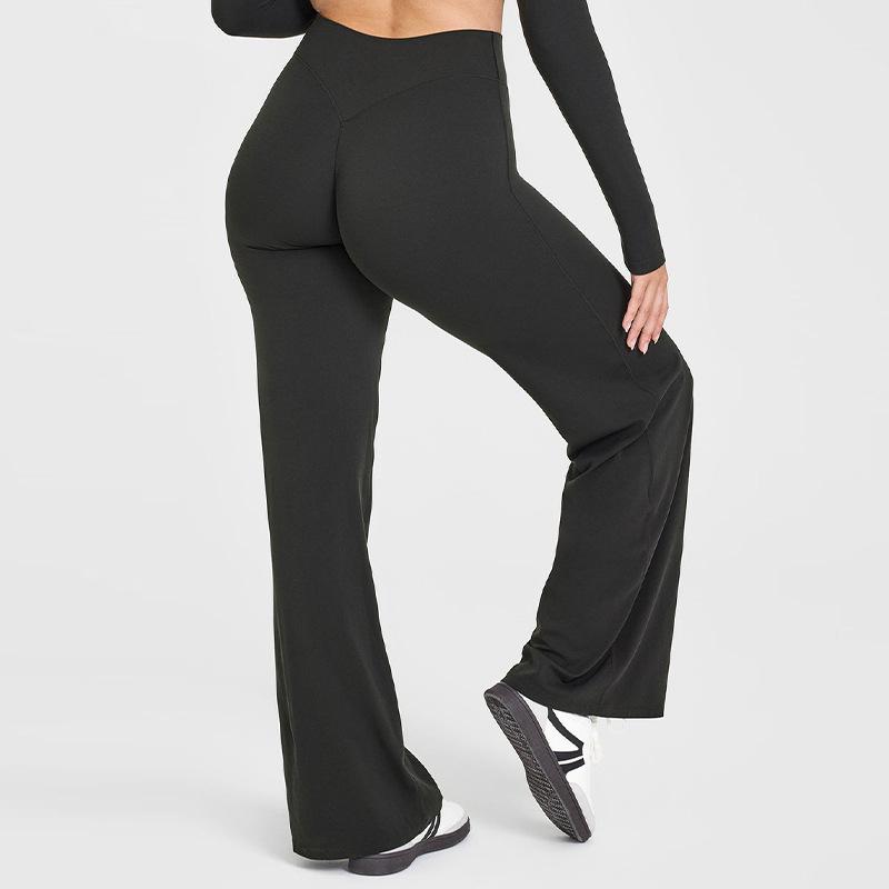Women's Mid-Waist Super Soft Straight-Leg Yoga Pants