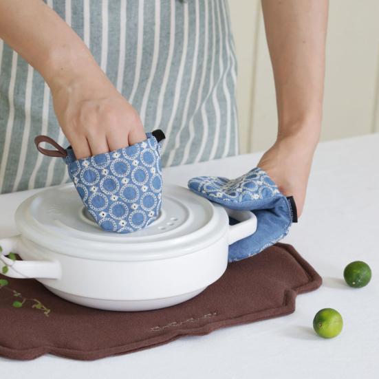 Oven Mitt Heat Resistant Pot Lid Knob Cover Hot Dish Handling Gloves Gloves Anti-Scalding Baking Tool
