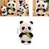 Cute Panda Plush Toy Stuffed Animal Doll Bamboo Shoot Flower Bear Gift For Girls And Kids