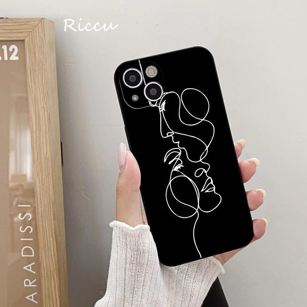 FOR IPhone 14 Beautiful Body Line Art Soft Case for Iphone 14 11 12Pro 8 7 Plus X 13Pro MAX SE2020 XR XS Covers