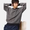 Uniqlo × JW Anderson Collaboration FW25 Two-Tone Herringbone Pattern Ribbed Edge Round Neck Pullover Knit Sweater Unisex sweater 479841-08