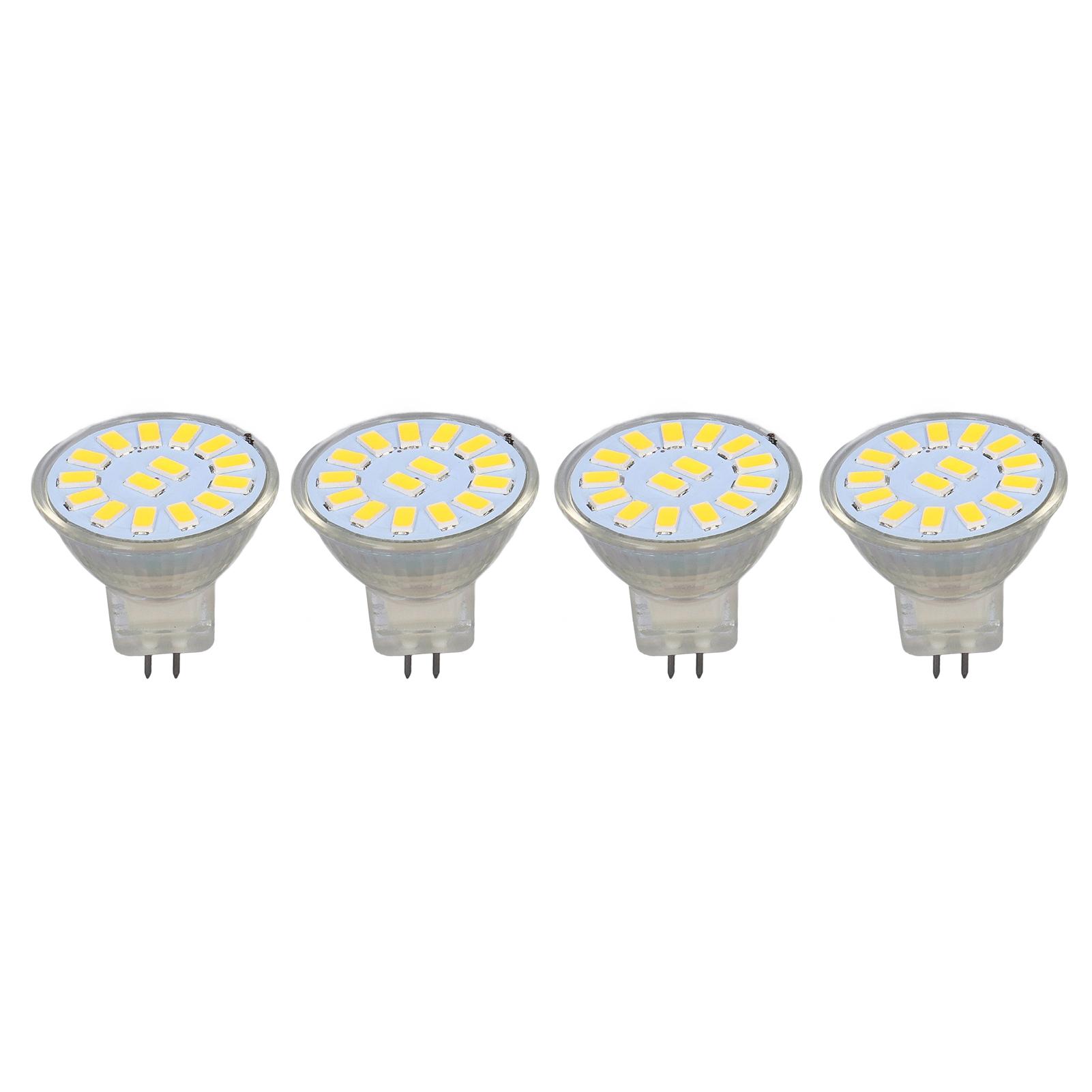 

4 шт. 15 светодиодных ламп MR11 5 Вт 500 лм с двухконтактным цоколем, лампа для ландшафтного точечного освещения для гостиной, холодный