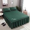WOSTAR Nordic solid bed sheet cover bedspread summer soft comfort bedding set luxury home textiles single double queen king size