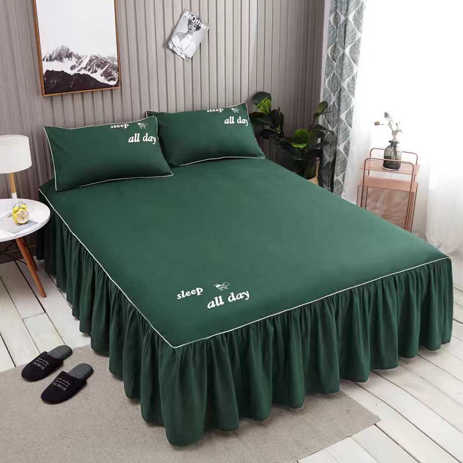 WOSTAR Nordic solid bed sheet cover bedspread summer soft comfort bedding set luxury home textiles single double queen king size