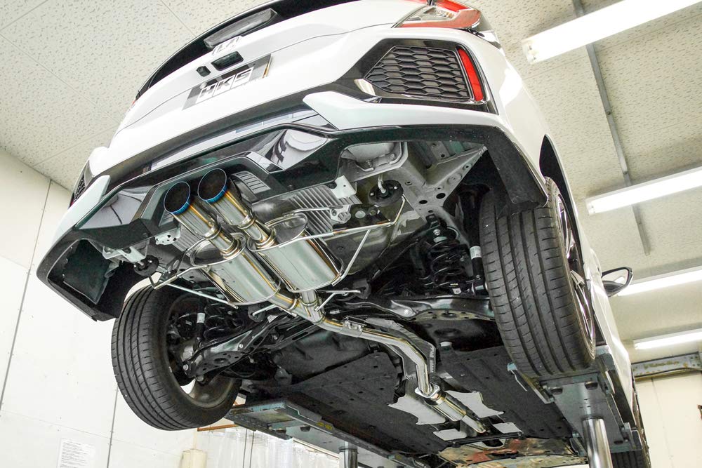 HKS Automotive Sports Muffler Liga Max Premium Civic Hatch Vehicle Inspection Compatible Intake and Exhaust System Parts 1.5 2016~ 31021-AH004