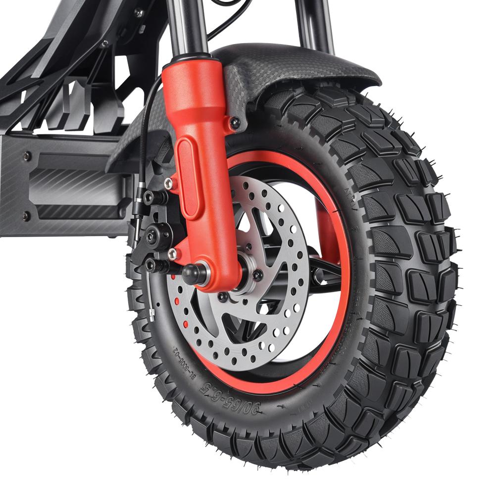 TWOFISH V4Max Offroad Elektro-Scooter 55 km/h Höchstgeschwindigkeit 75KM Maximale Reichweite 800W Motor 52V23AH Batterie 11 Zoll Reifen E-Scooter