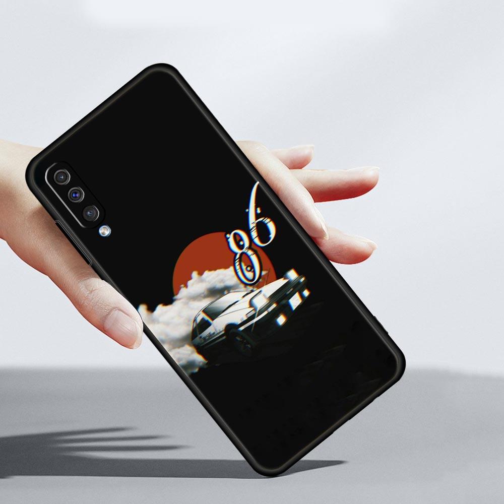 Initial D Car Phone Case for Samsung Galaxy A56 A36 A26 A16 A34 A24 A42 A22 A20 A12 A40 A30 A10 5G Soft TPU Cover Shell Fundas