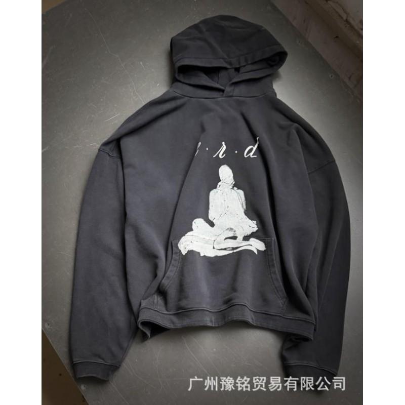 Unisex Oversized Cotton Graphic Print Hoodie Streetwear Loose Fit Casual Sweatshirt