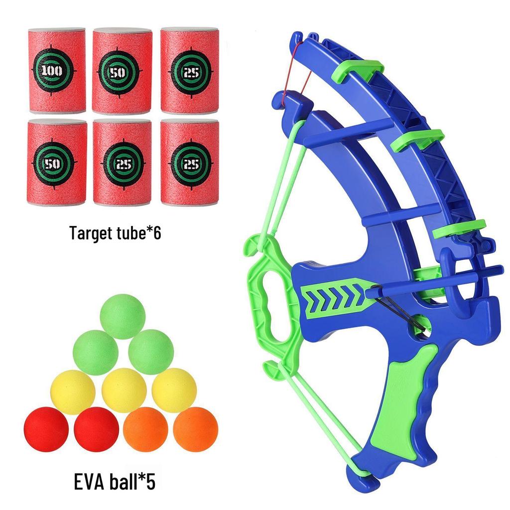 Catapult Sticky Ball & Bow Set: Educational Parent-Child Cartoon Dartboard Toy
